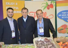 Domenic Russo, Andreas Economou and Basile Kanaris with Tastyfrutti promote Chilean fruit.